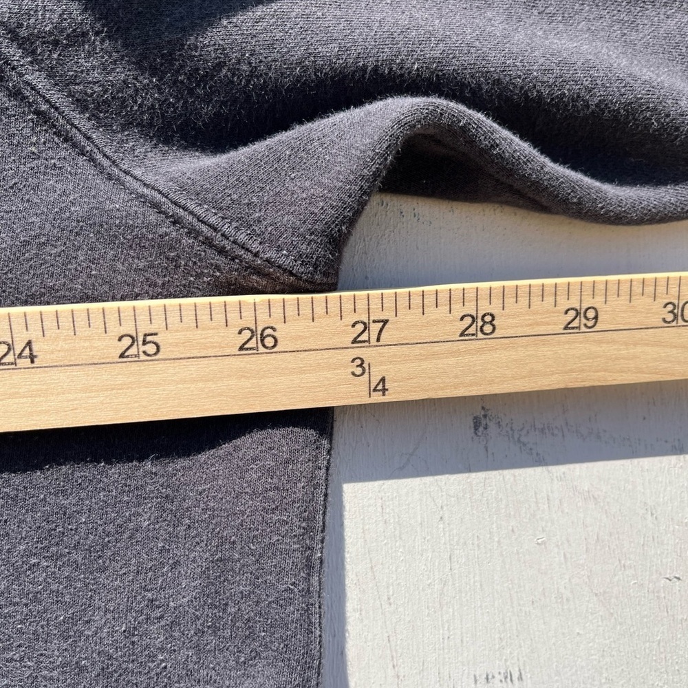 Men's Nike Hoodie Black Swish Logo 2XL Pocket Pullover Cotton Streetwear Active - Picture 10 of 12